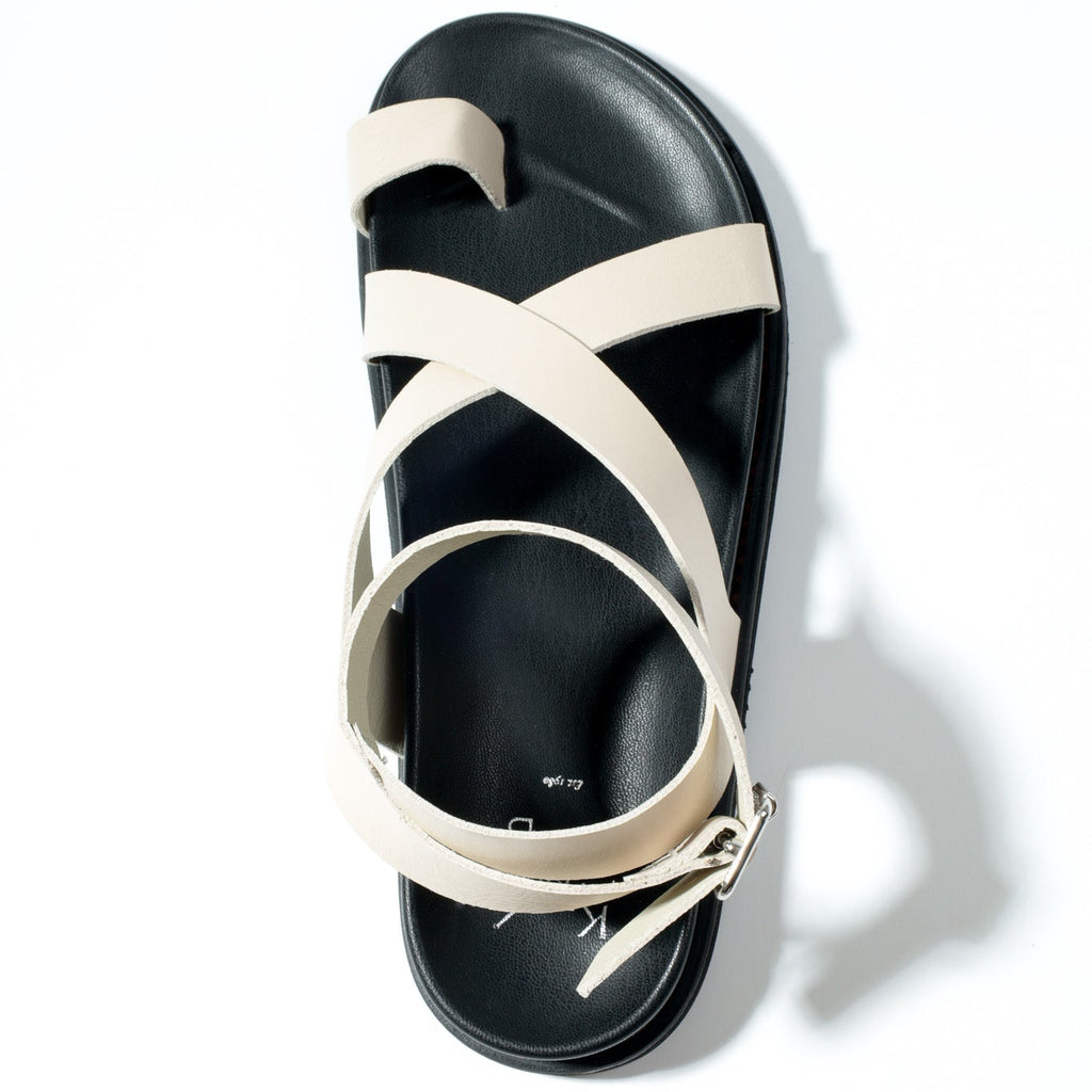 KMB Latte Leather Strap Sandal|A7722L