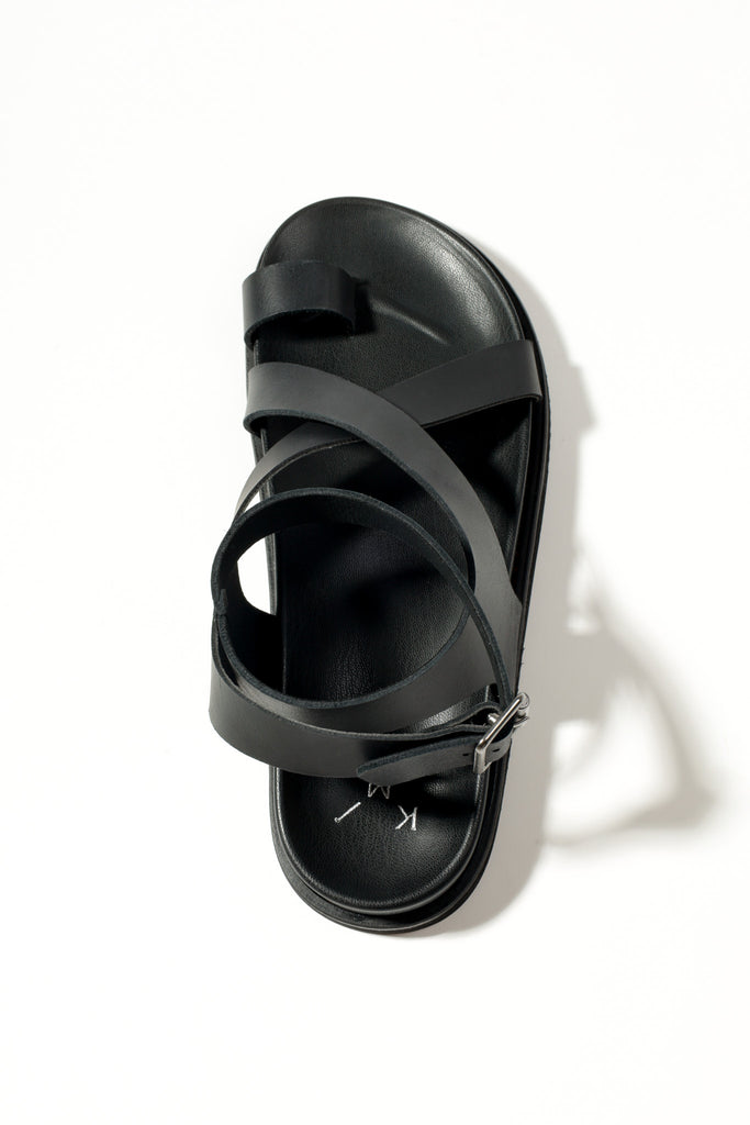 KMB black Strap Sandal|A7722N
