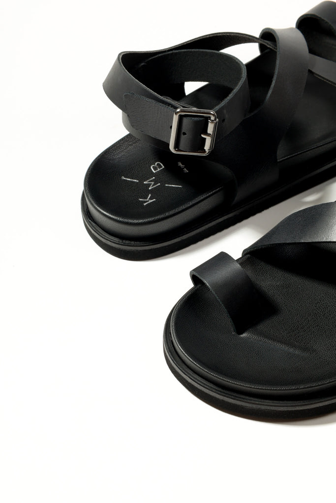 KMB black Strap Sandal|A7722N