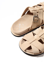 Load image into Gallery viewer, KMB Beige Leather Sandal|A7740B
