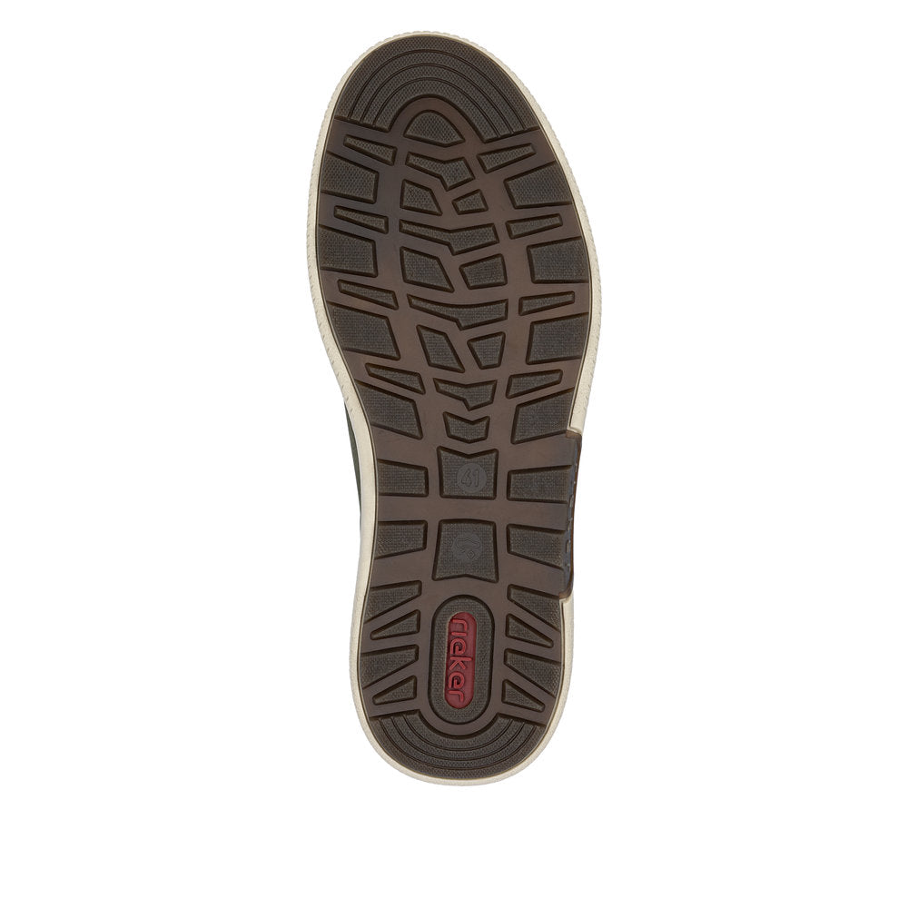 Rieker Wide Fit Green Laced Shoe|B331754G