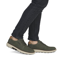 Load image into Gallery viewer, Rieker Wide Fit Green Laced Shoe|B331754G
