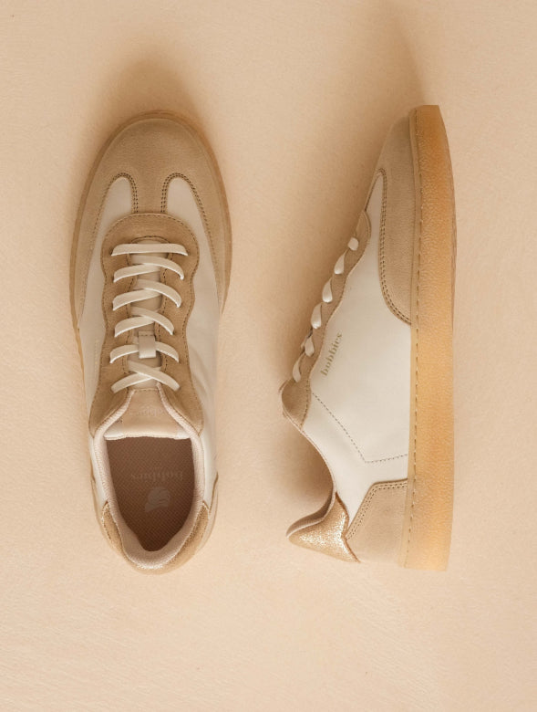 Bobbies Off-White & Iridescent Trainer|BAH02