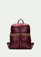 Load image into Gallery viewer, Hispanitas Metallic Burgundy Nylon Back Pack|BI254159BU
