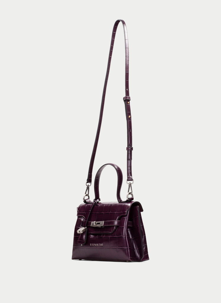 Hispanitas Burgundy Croc Print Bag|BI265025BU