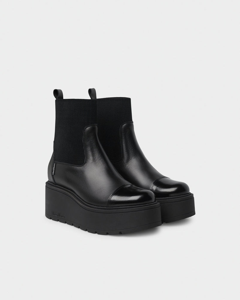 Marco Moreo Black Platform Chelsea Boot|A132JNNE