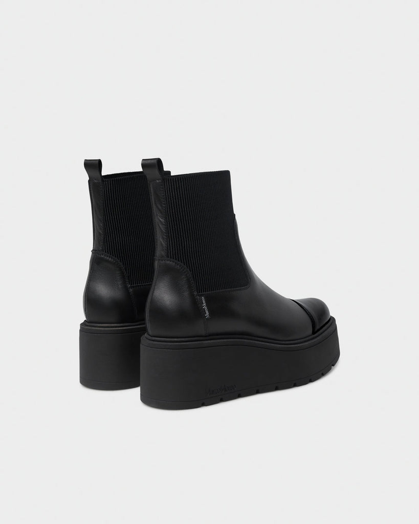 Marco Moreo Black Platform Chelsea Boot|A132JNNE