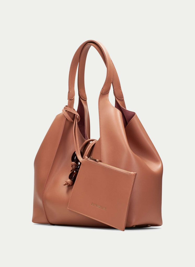 Hispanitas Almond Brown Tote Bag|BV264532A