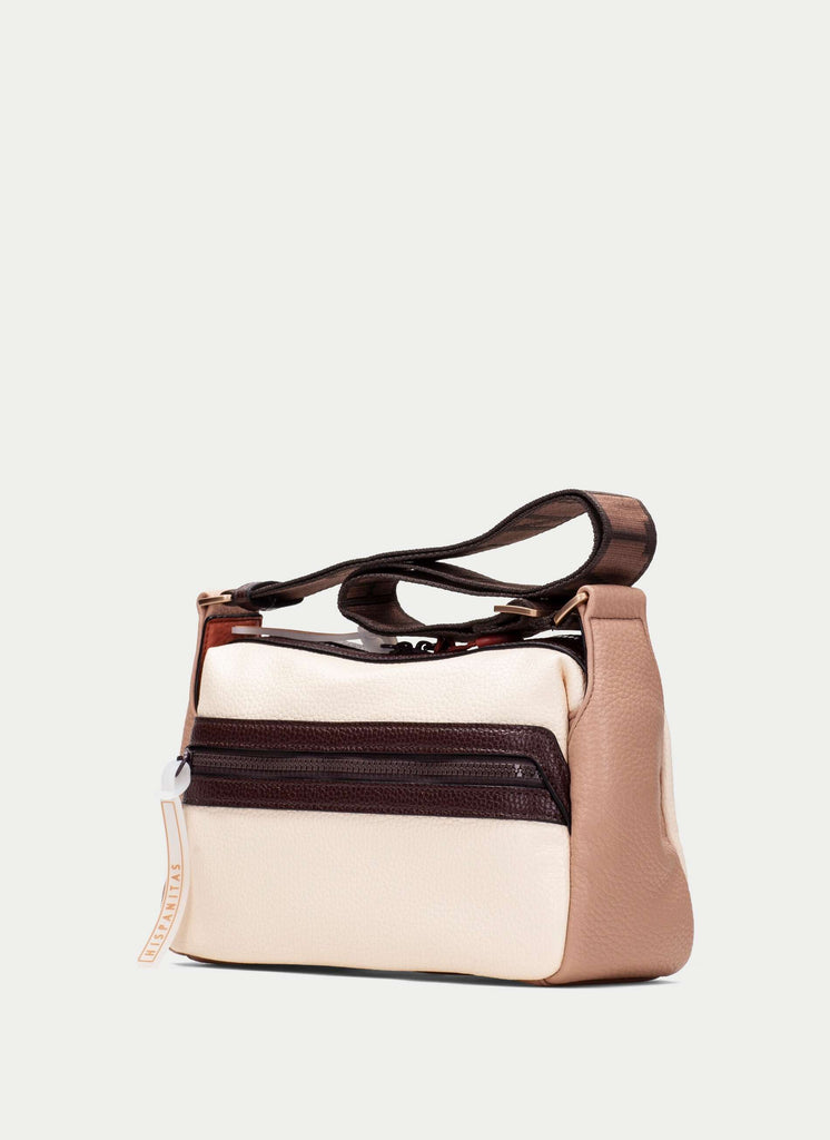 Hispanitas  Beige and Brown Crossbody Bag|BV264725BR