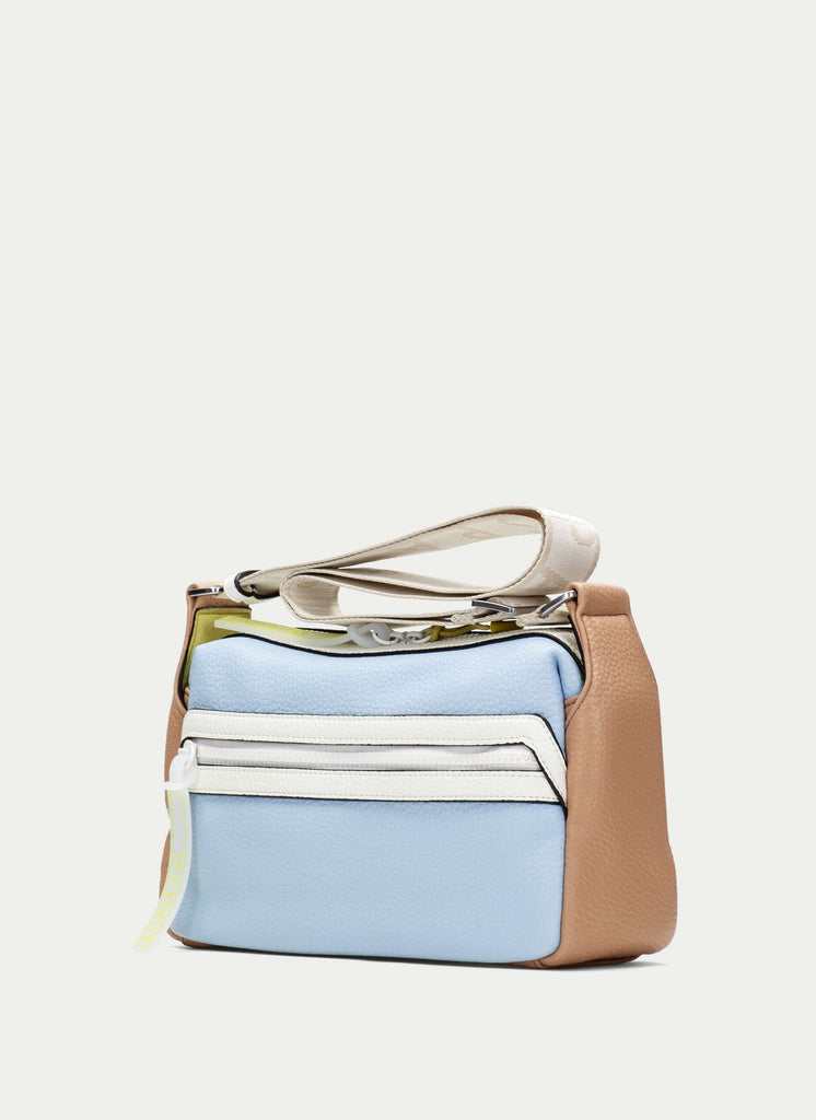 Hispanitas Blue and Tan Crossbody Bag|BV264725BL