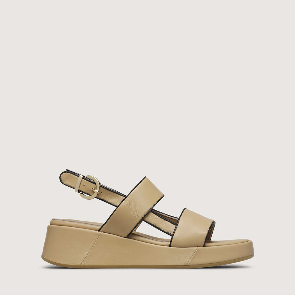 Marco Moreo Latte Wedge Sandal|X802JNBE