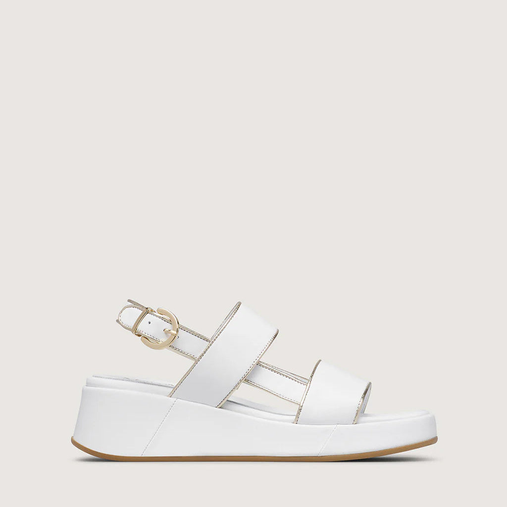 Marco Moreo Wedge White Sandal|X802JNBI