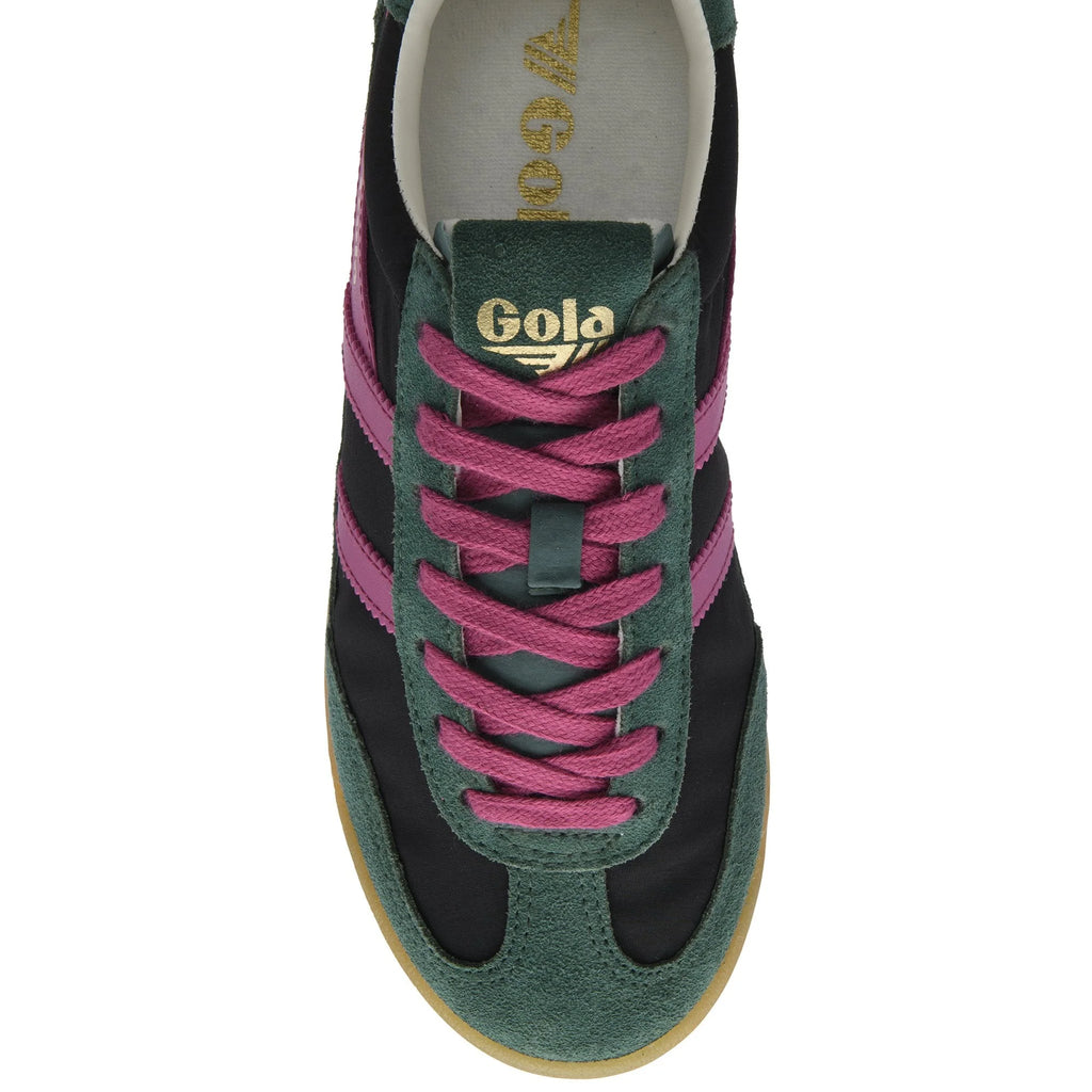 Gola Black, Pine and Fuchsia Trainer| CLB577BN