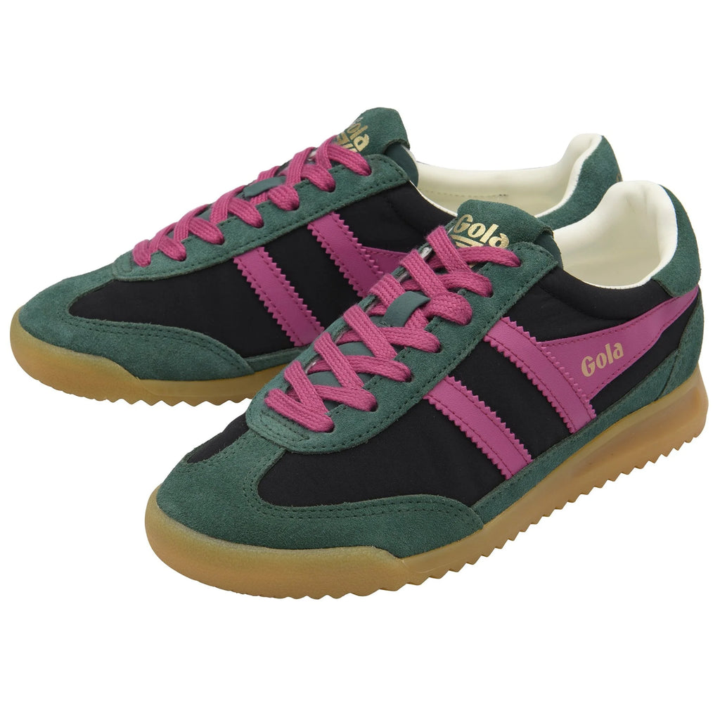 Gola Black, Pine and Fuchsia Trainer| CLB577BN
