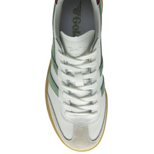 Load image into Gallery viewer, Gola White, Green, Cerise and Gum Trainer|CLB744WN
