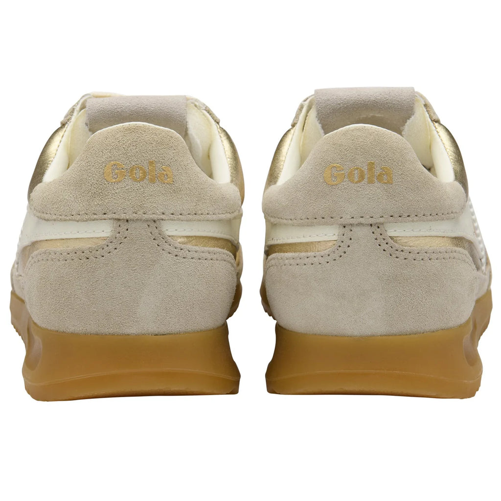 Gola Gold and Off White Trainer|CLB858YW