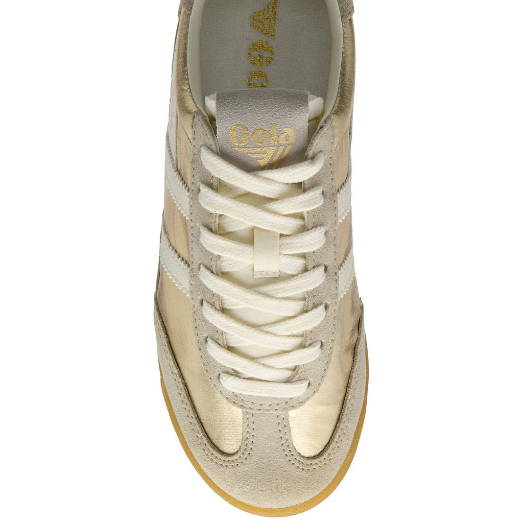 Gola Gold and Off White Trainer|CLB858YW