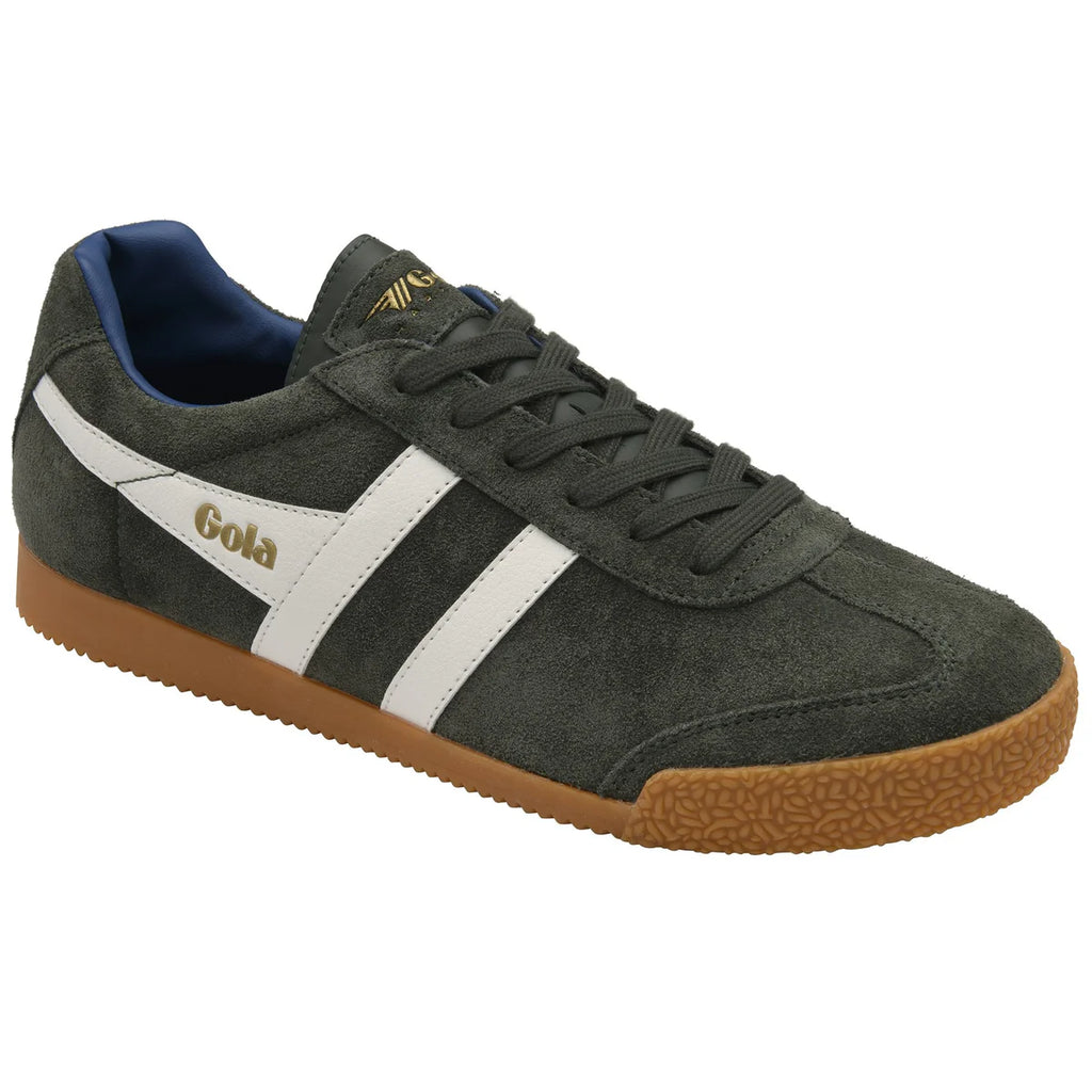 Gola Dark Khaki and Marine Blue Trainer|CMA192HI