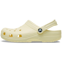 Load image into Gallery viewer, Light yellow clog shoe on a white background
