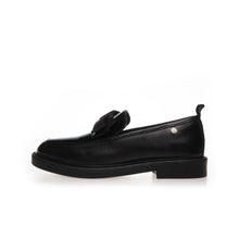 Load image into Gallery viewer, Copenhagen Black Leather and Patent Loafer with Bow|CS7057
