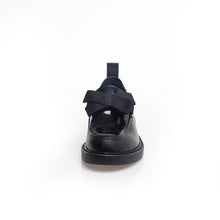 Load image into Gallery viewer, Copenhagen Black Leather and Patent Loafer with Bow|CS7057
