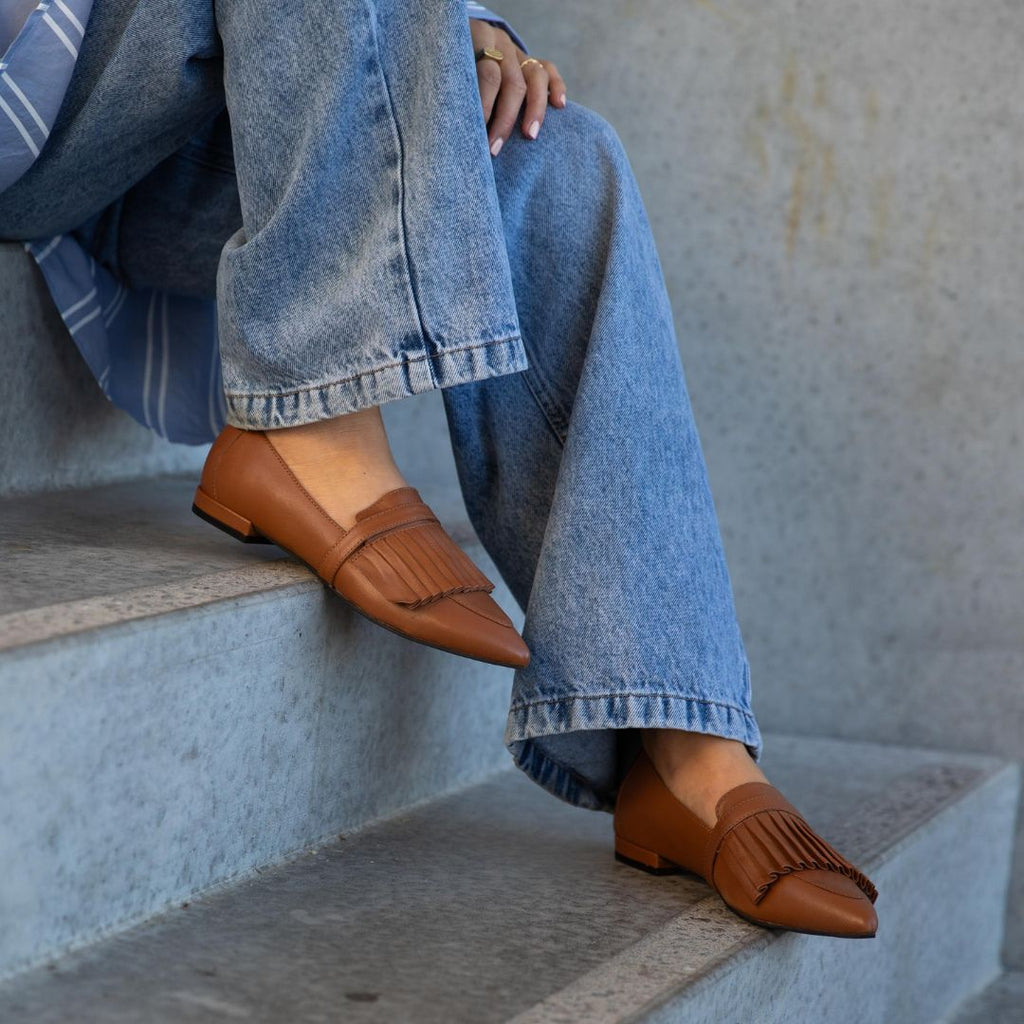 Copenhagen Tabacco Fringe Loafer|CS8585TAB