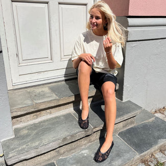 Copenhagen Black Net Ballerina|CS8600BLK