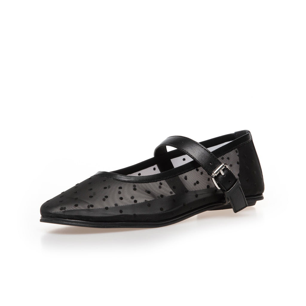 Copenhagen Black Net Mary Jane|CS8601BLK