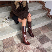 Load image into Gallery viewer, Copenhagen Brown Leather Tall Boot|CS8746
