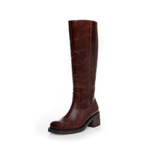 Load image into Gallery viewer, Copenhagen Brown Leather Tall Boot|CS8746
