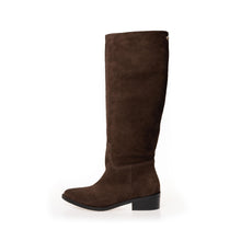 Load image into Gallery viewer, Copenhagen Dark Brown Suede Tall Boot|CS8843

