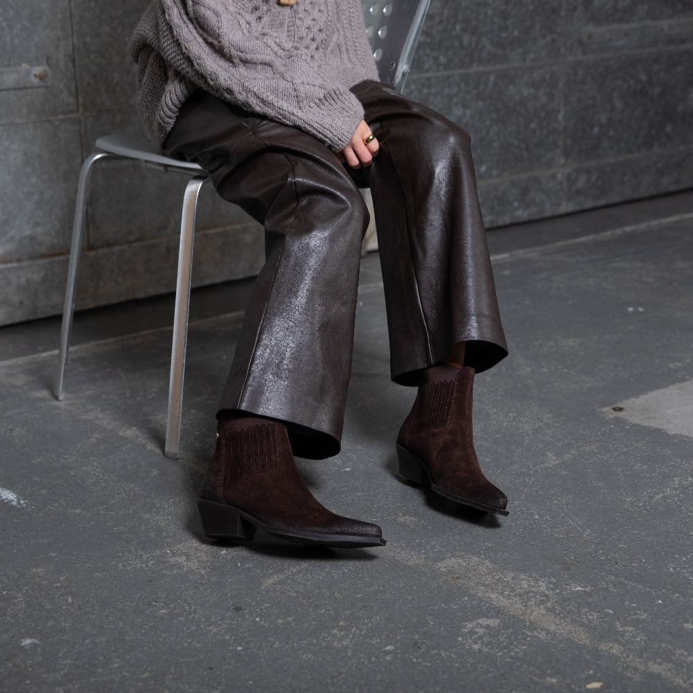 Copenhagen Dark Brown Ankle Boot|CS9050
