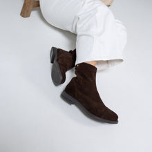 Load image into Gallery viewer, Copenhagen Dark Brown Suede Ankle Boot|CS9167
