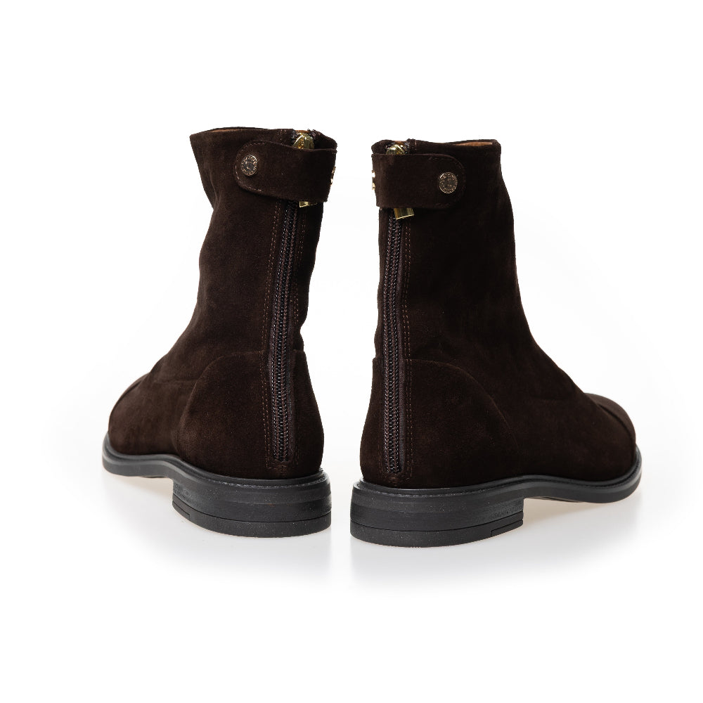 Copenhagen Dark Brown Suede Ankle Boot|CS9167