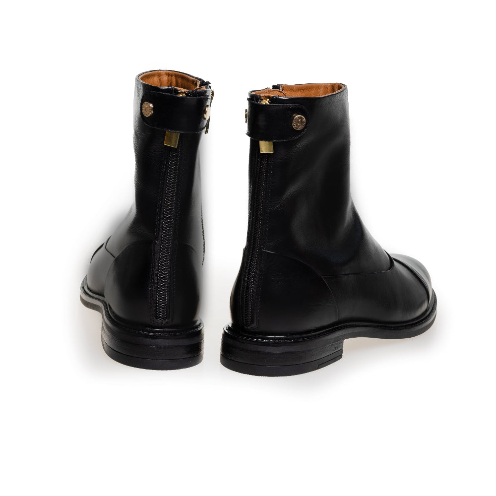 Copenhagen Black Leather Ankle Boot|CS9168NE