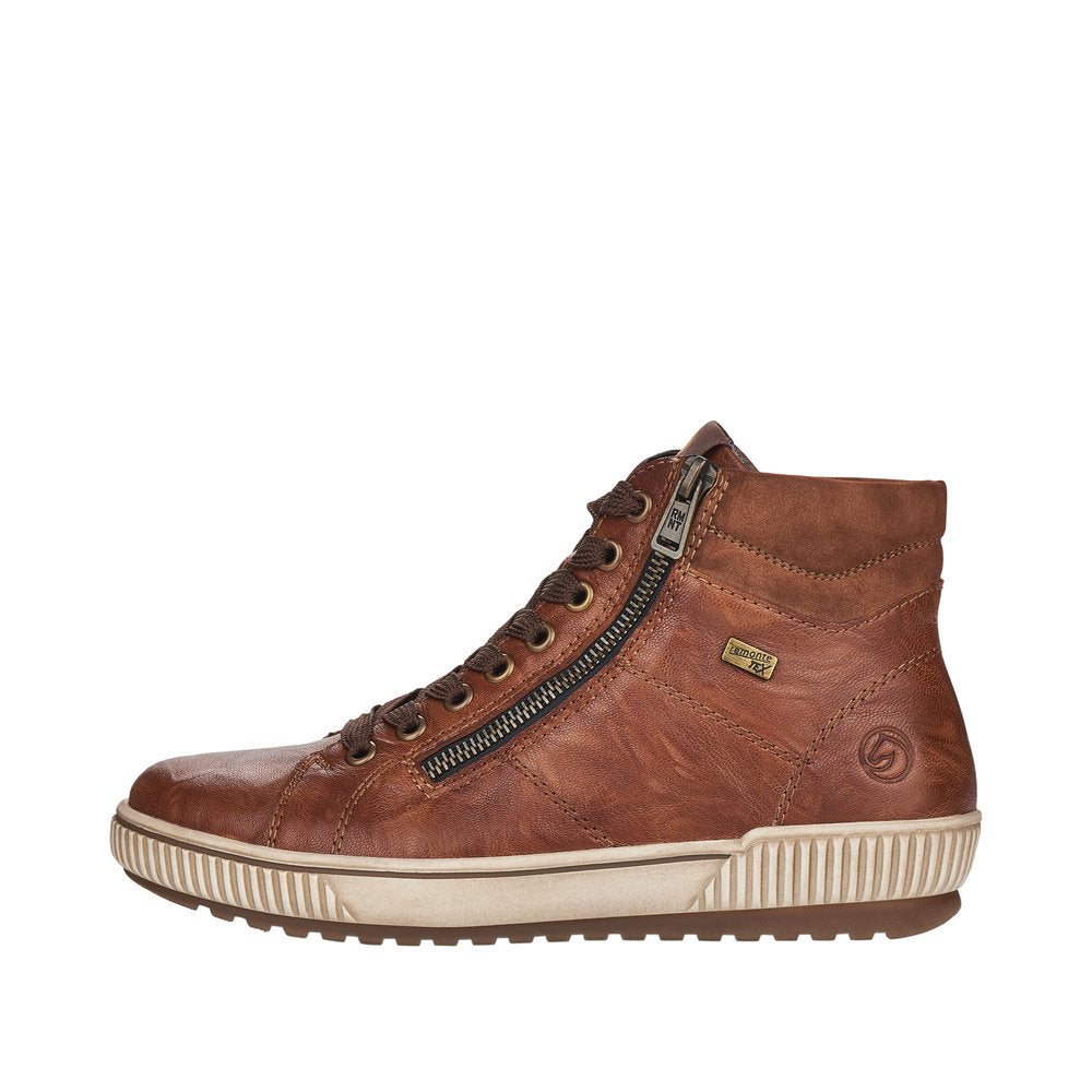 Remonte Wide Fit Brown Ankle Boot|D077222BR