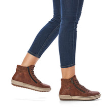 Load image into Gallery viewer, Remonte Wide Fit Brown Ankle Boot|D077222BR
