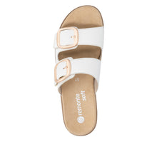 Load image into Gallery viewer, Remonte White Mini Wedge Sandal|D0Q6680
