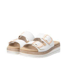 Load image into Gallery viewer, Remonte White Mini Wedge Sandal|D0Q6680
