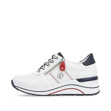 Load image into Gallery viewer, Remonte White Wide Fit Comfort Trainer|D0T0481WH
