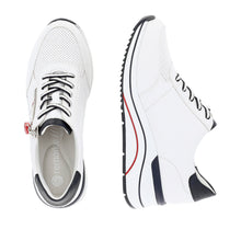Load image into Gallery viewer, Remonte White Wide Fit Comfort Trainer|D0T0481WH

