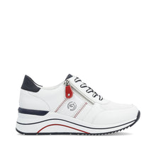 Load image into Gallery viewer, Remonte White Wide Fit Comfort Trainer|D0T0481WH
