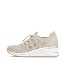 Load image into Gallery viewer, Beige sneaker with white sole on a white background
