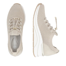 Load image into Gallery viewer, Remonte Beige Wide Fit Mini Wedge Trainer|D0T1860
