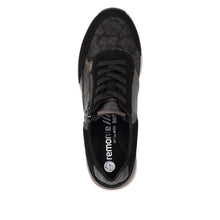 Load image into Gallery viewer, Remonte Wide Fit Black Trainer|D0T2303
