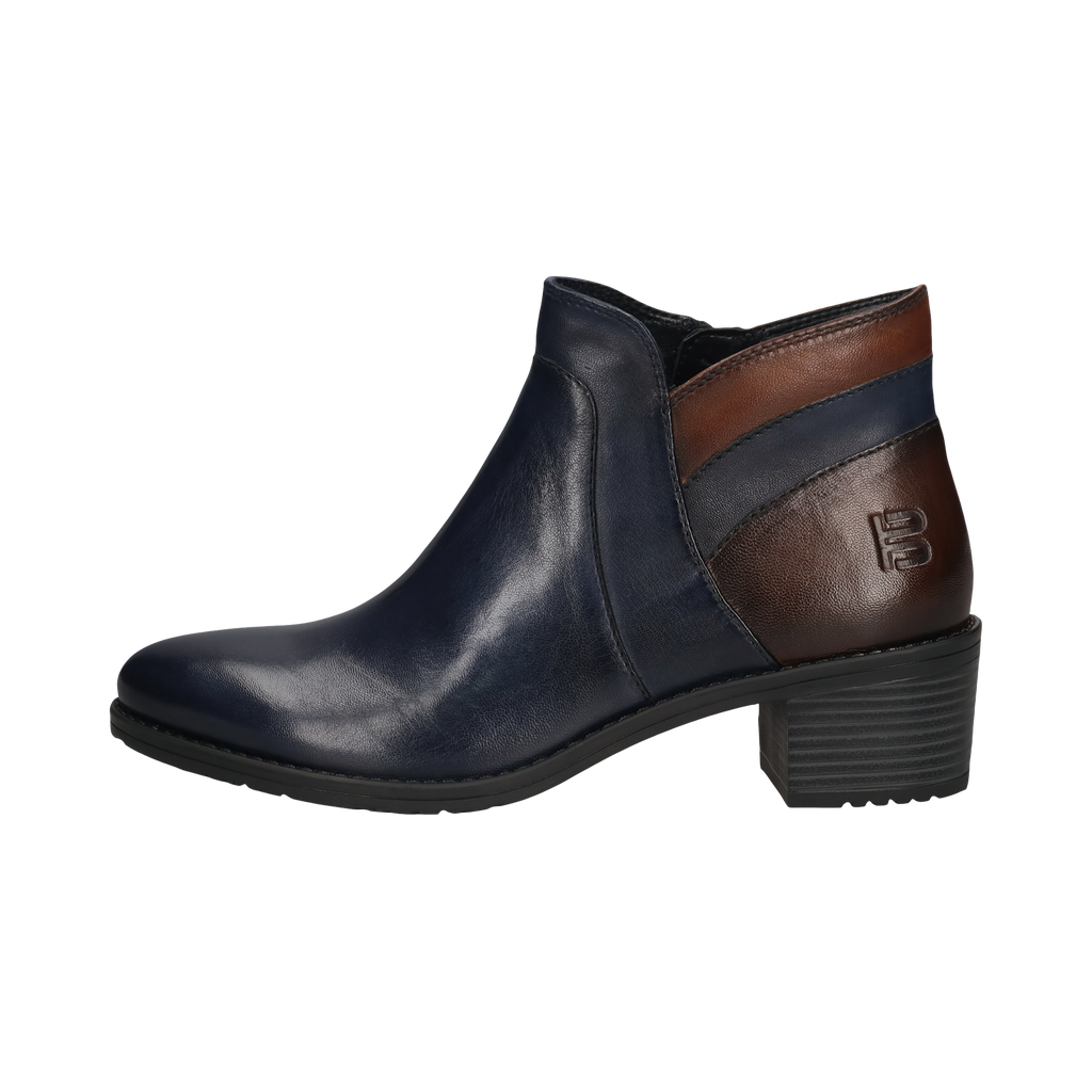 Bagatt Navy & Tan Soft Leather Ankle Boot|D117683C41