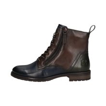 Load image into Gallery viewer, Bagatt Navy &amp; Cognac Soft Leather Laced Ankle Boot|D11AFS3K41
