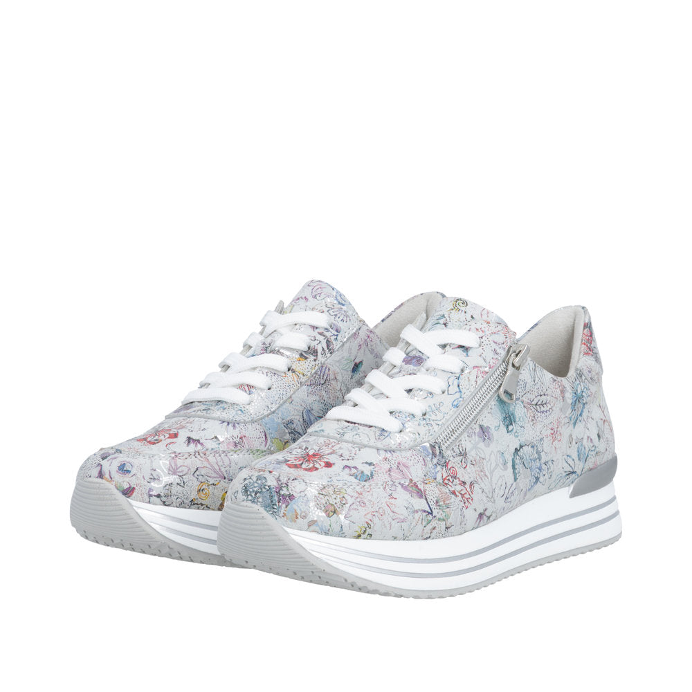 Remonte Floral Mini Wedge Trainer|D132690