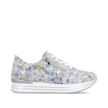Load image into Gallery viewer, Remonte Floral Mini Wedge Trainer|D132690
