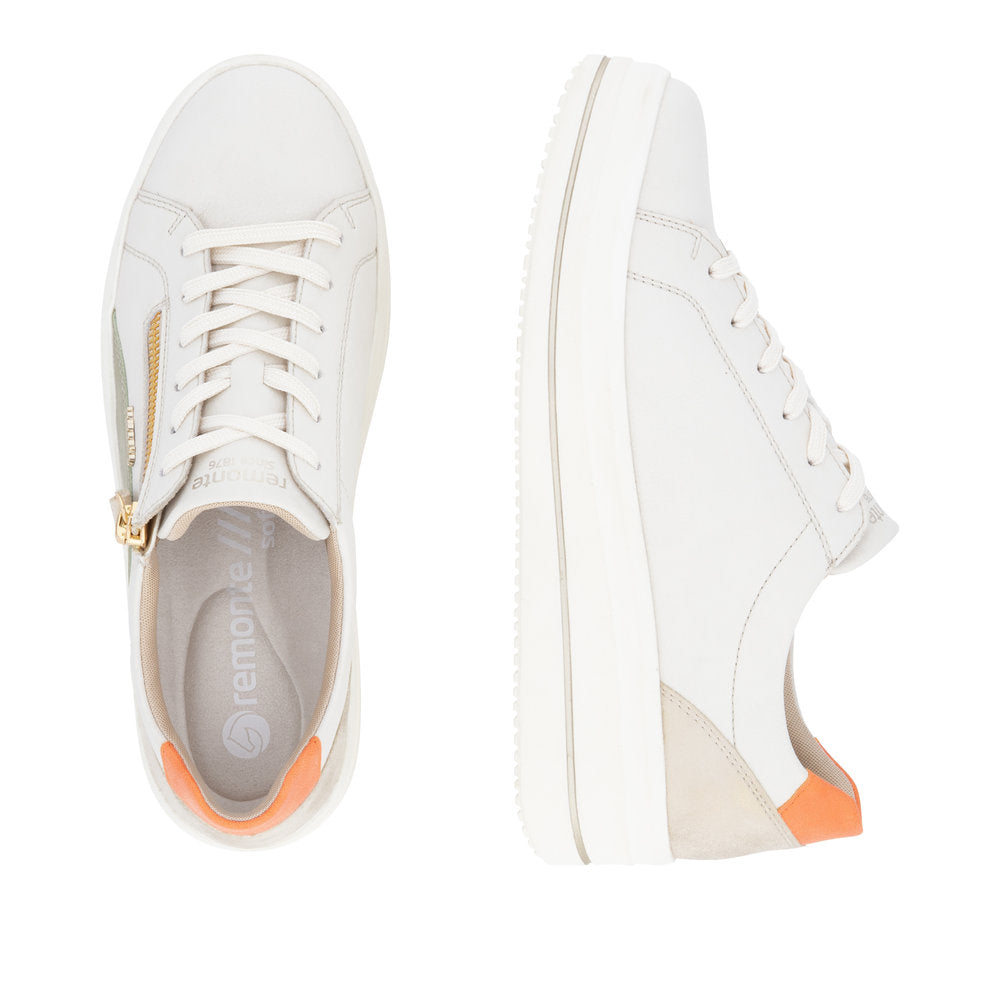 Remonte White and Sage  Platform Trainer|D1C0181M
